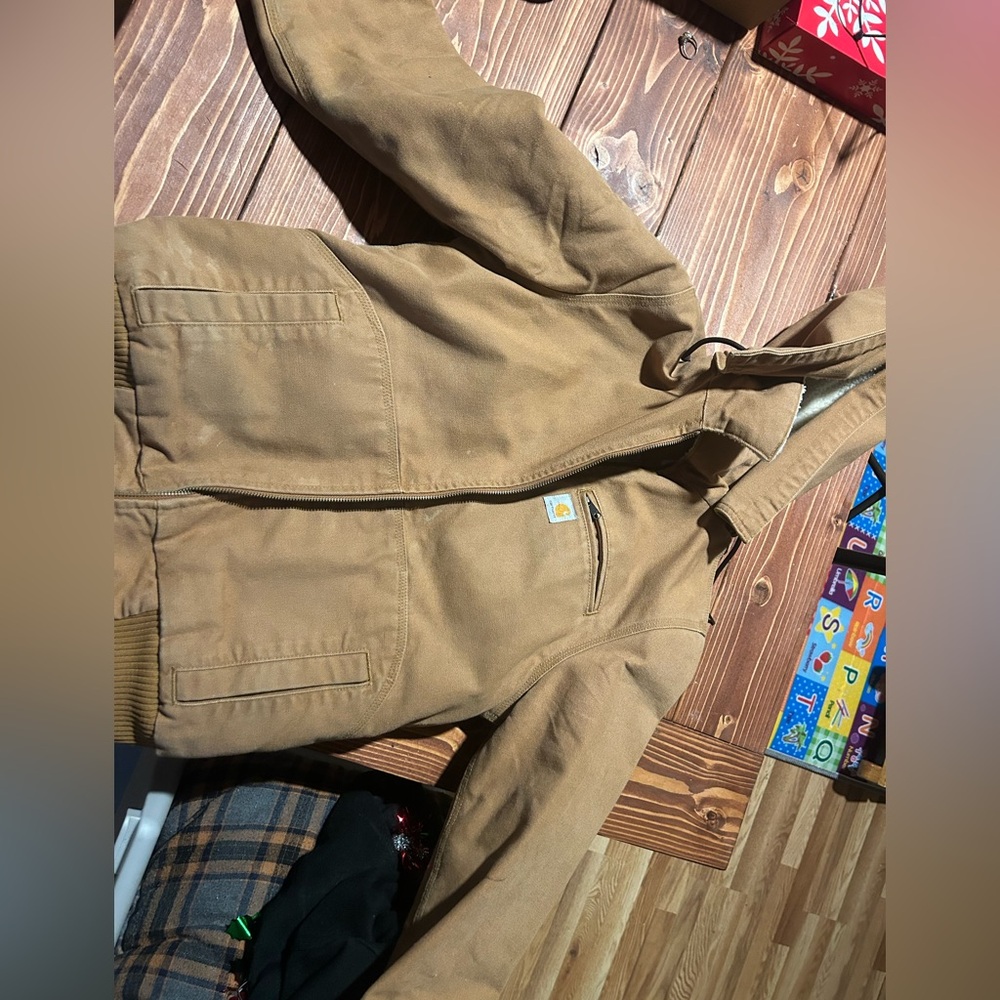 Carhartt Tan Sherpa-Lined Jacket